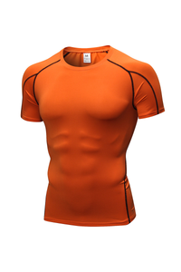 Men's Quick‑Dry Compression Workout Short Sleeve T‑Shirt