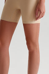 Women Solid Naked Sensation Yoga Set: High-Waisted Sculpting Shorts + Crisscross Back Support Bra