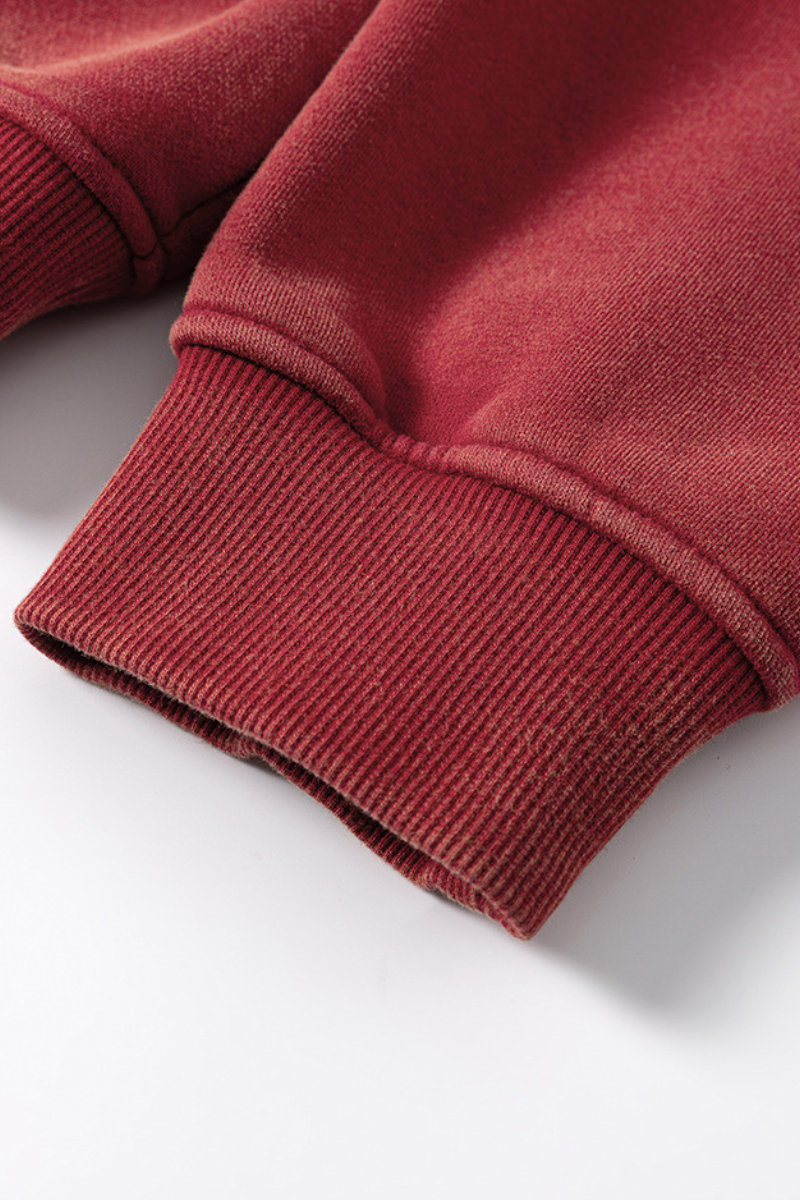 Men's Washed Fleece-lined Hoodie