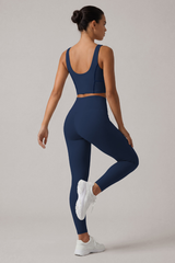 Women's Yoga Set:U-neck Bra And High Waist Leggings