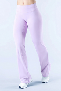 Women's Nude‑Feel Butt-Lifting Seam Yoga Flare Pants