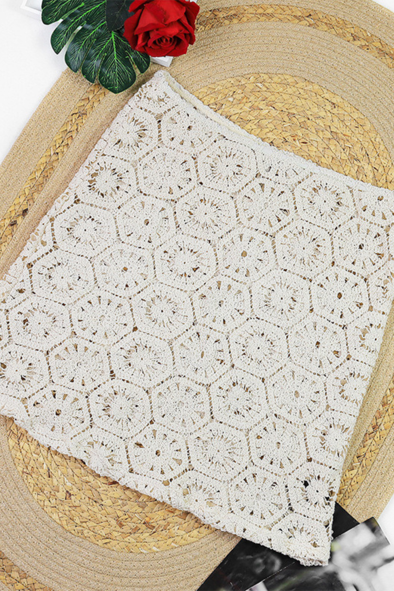 Women's Sexy Crochet Lace Hollow Out Bikini - 3 Piece Set