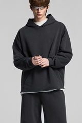 Retro, solid-colored, hoodie