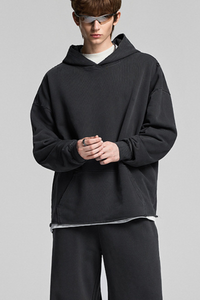 Retro, solid-colored, hoodie