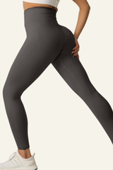 Women's High-waist Pleated Buttocks Lift Yoga Leggings