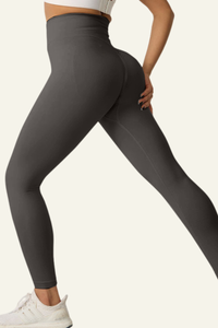 Women's High-waist Pleated Buttocks Lift Yoga Leggings