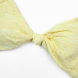 Women's Sexy Lace Hollow Halter Low Waist Bikini Set - 4pcs