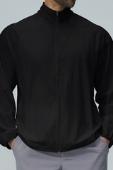 Men's Lightweight Stand Collar Full Zip Sun Protection Jacket