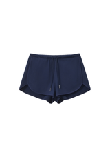 Women's Drawstring Curved Split Side Pocket Sports Shorts