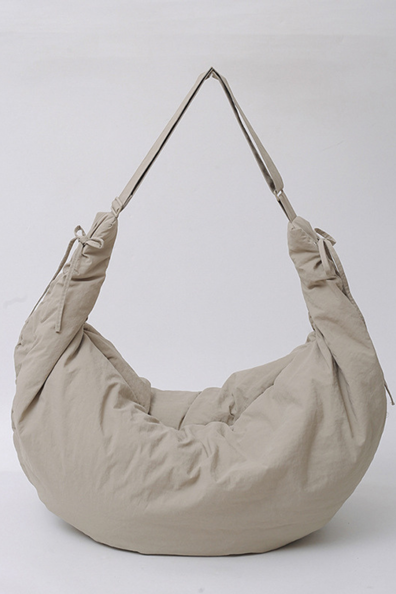 Women's Solid Large-Capacity Pleated Cloud-Shaped Bag