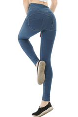 Women's Stretchy Double-Button Low-Rise Skinny Pants