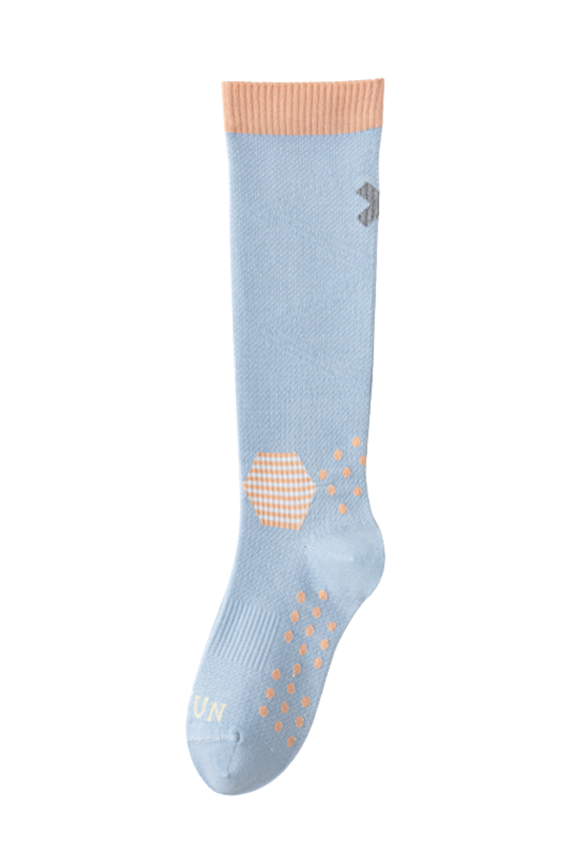 Women's Striped Gradient Compression Sports Knee-High Socks