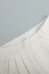 High-waist wide-leg pants