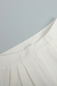 High-waist wide-leg pants