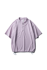 Unisex Lightweight Half Zip Stand Collar Quick Dry T-shirt