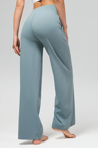 Women's Summer Drawstring  Quick-Dry Wide-Leg Yoga Pants