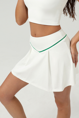 Summer new high-waisted sports fitness pleated skirt
