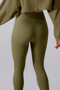 Women's V High-Waist Seamless Butt-Lifting Yoga Leggings