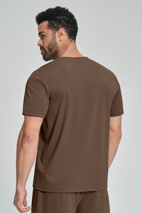 Men's Brushed Round-Neck Casual Sports T-shirt