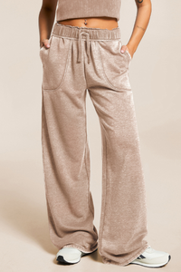 High-waisted, machine-washable long pants