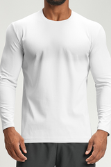 Men's Summer Cooling Round-Neck Quick-Dry Long-Sleeved Top