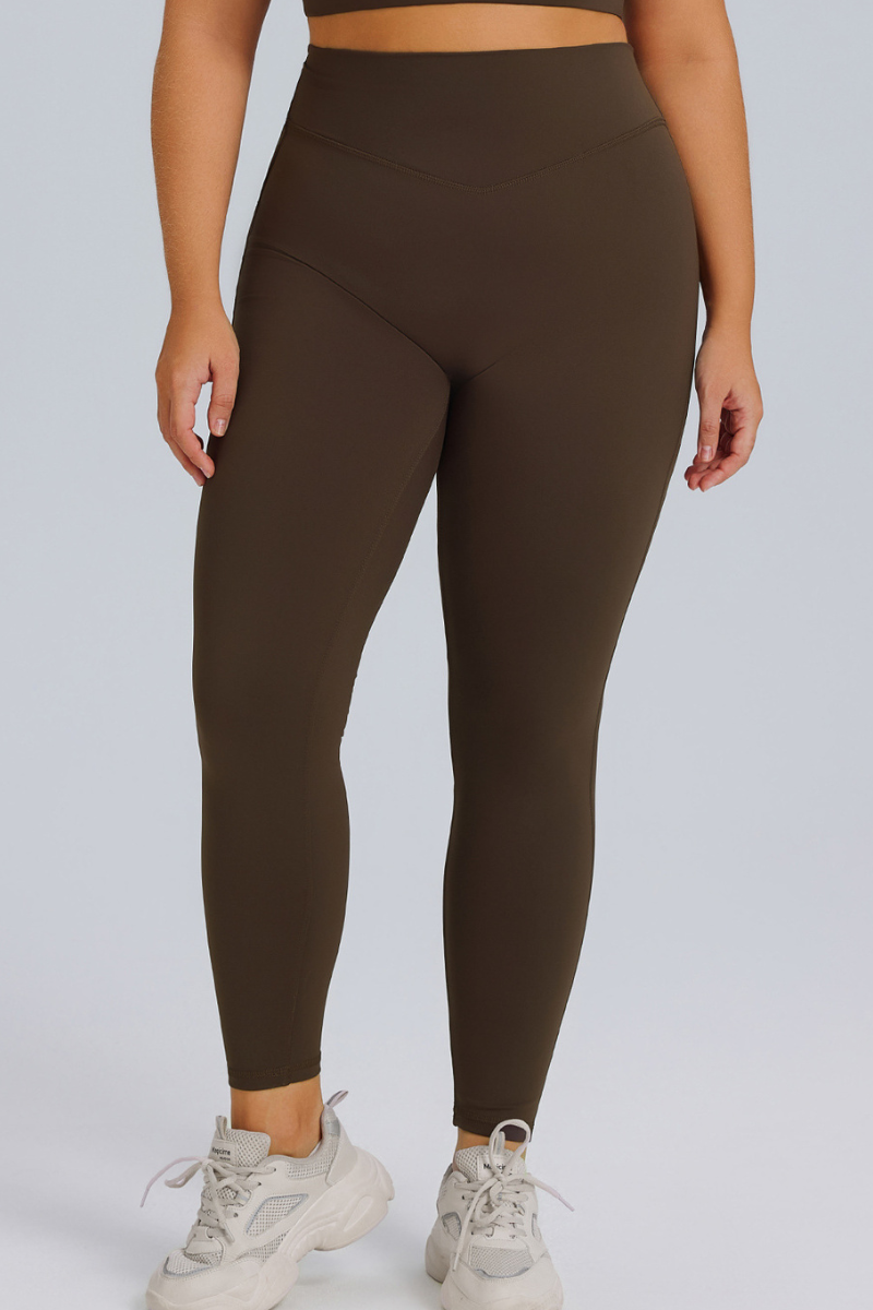 Plus Size Women's Athletic High Waist Leggings