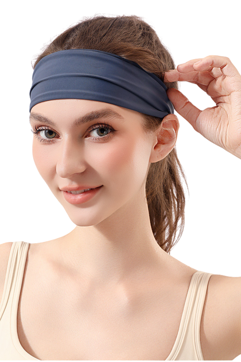Women's Summer High-Elastic Quick-Dry Solid Sports Headband