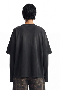 Women's  100% cotton Vintage Wash Gradient Relaxed Pullover