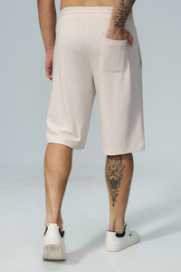 Men's Soft Drawstring Relaxed Fit Knee-Length Casual Shorts