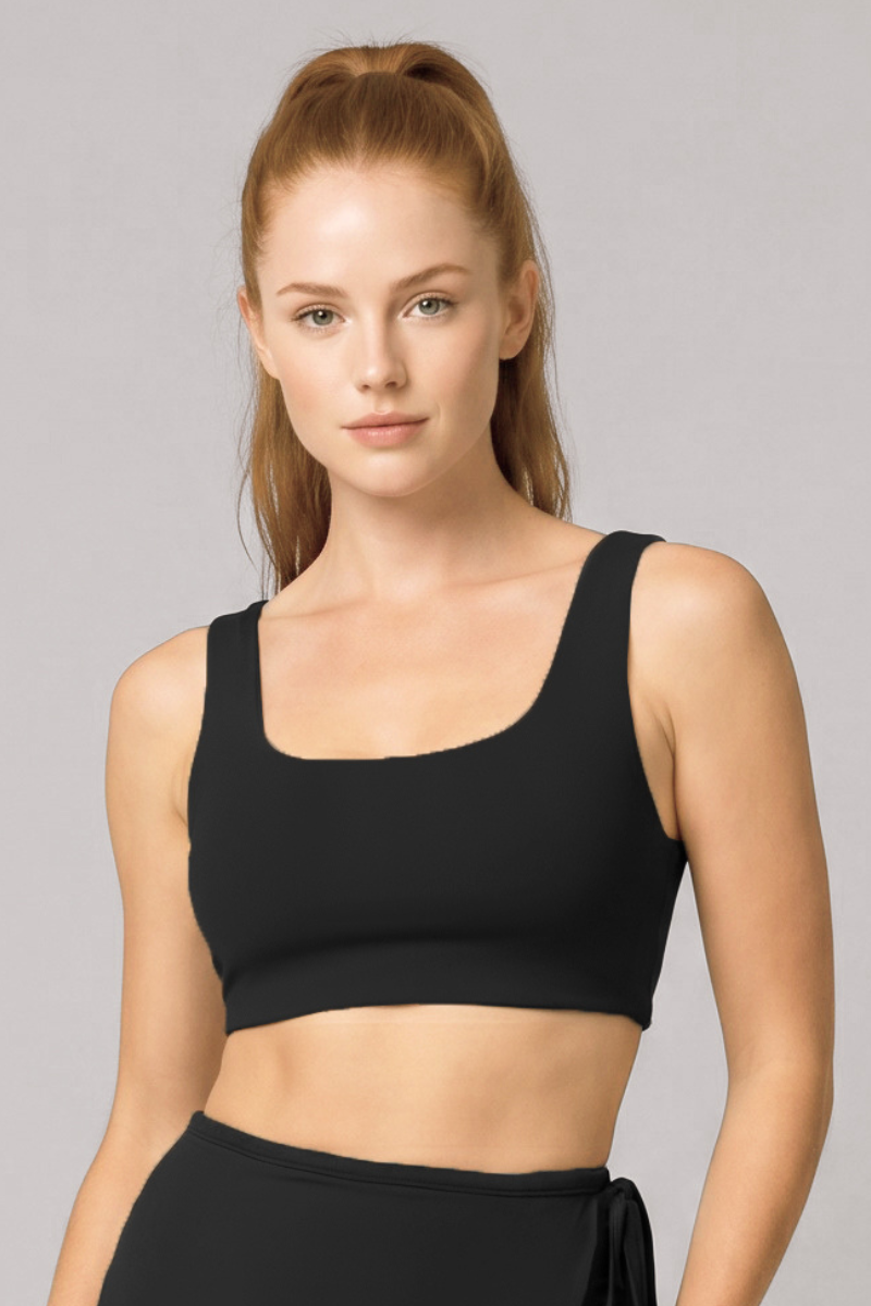 Women's Athletic Cross Tie Back Padded Sports Yoga Bra
