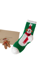 Women's Christmas Gift Fuzzy Plush Soft Mid‑Calf Socks