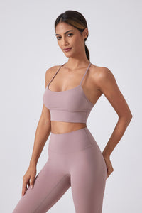 Women Running Sexy Y Back Anti-Shock Gathering Yoga Sports Bra