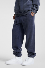 Men's Basic style ankle-cuffed wide-leg pants