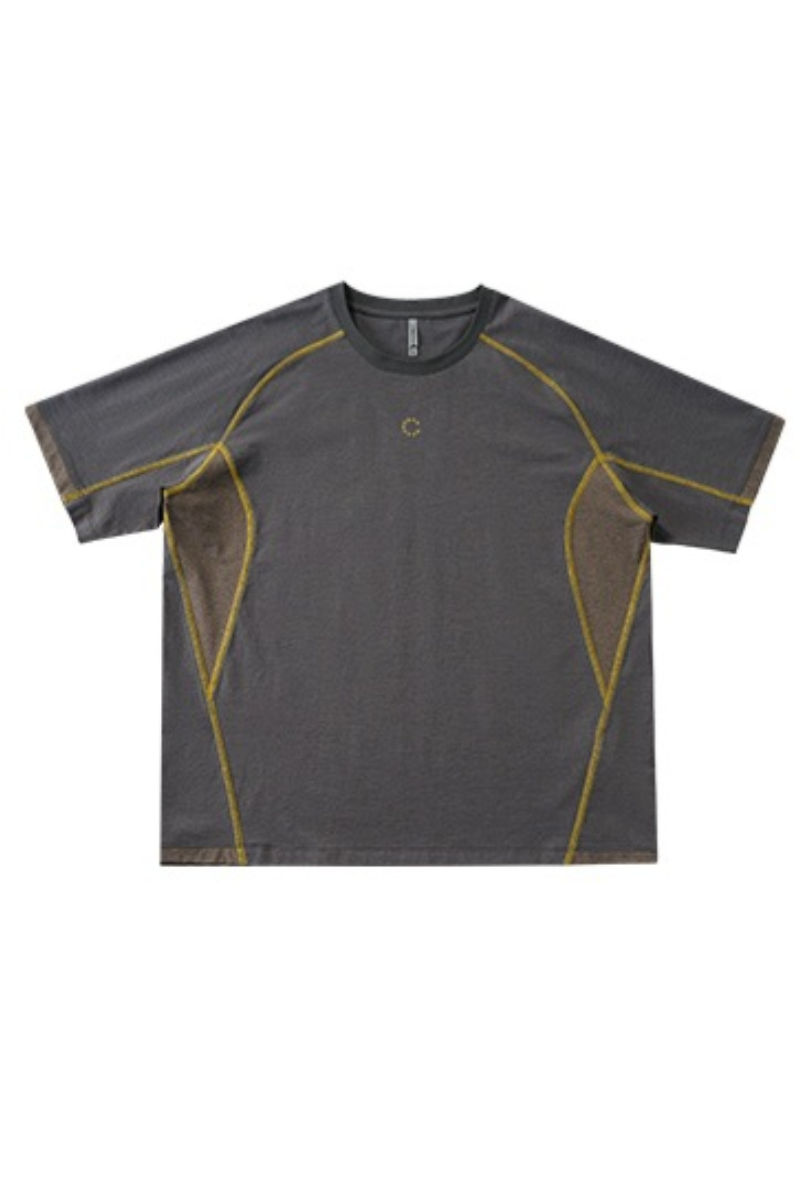 Women's Vintage Raglan Contrast Stitch Panel Quick Dry Tee