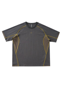 Women's Vintage Raglan Contrast Stitch Panel Quick Dry Tee