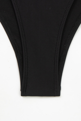 Women's V-neck Cutout Solid Sexy Swimsuit