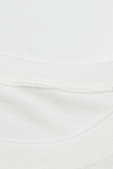 Crinkled short-sleeved T-shirt