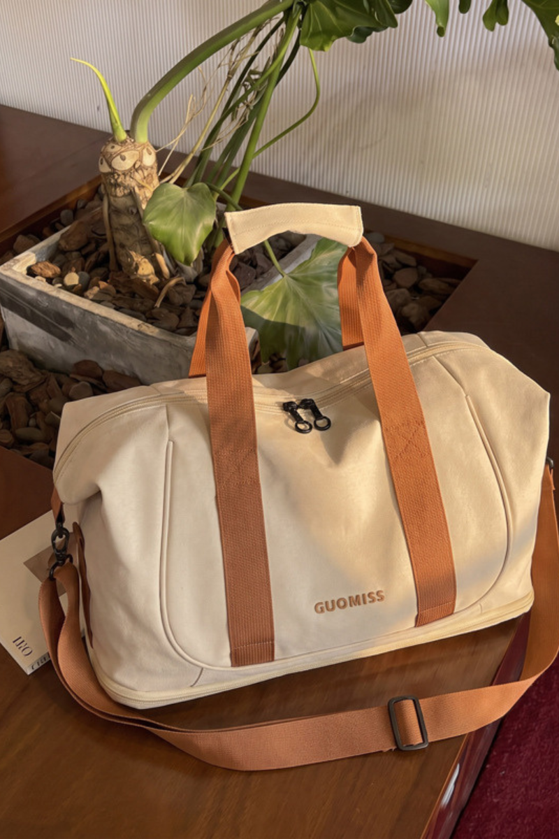 Unisex Wet Dry Separation Color Block Duffle Bag