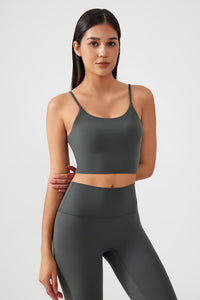 Women Gathering Anti-Shock One Cup Back Fitness Yoga Exercise Camisole Top