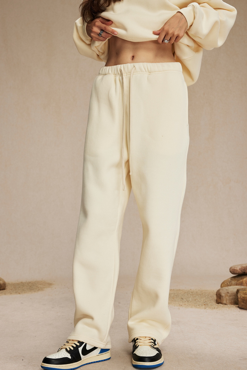Straight-cut casual pants