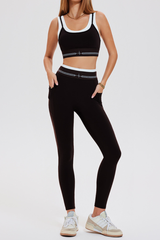 Color-contrast quick-drying yoga set