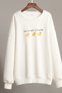 Turtleneck hoodless sweatshirt