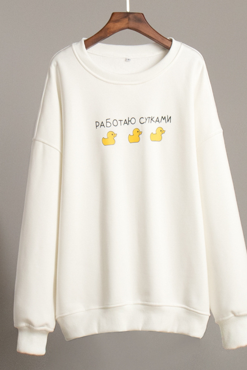 Turtleneck hoodless sweatshirt