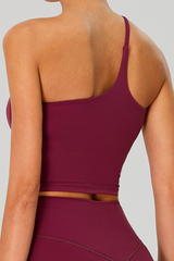 Women's One-Shoulder Sports Tank Top