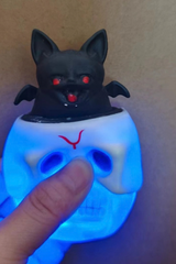 Light Up Halloween Horror Skull Bat Squeeze Cup Fidget Toy