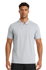 Men's Lightweight Polo Collar Half-zip Short Sleeve T-shirt
