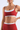 Women's Polka Dot Colorblock Two-Piece Look Thin Strap Bra