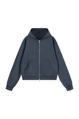 Unisex Fall Washed Vintage Boxy  Comfort Color Hooded Jacket