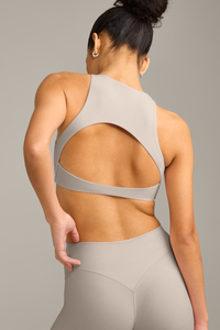 Women's High-Stretch Cutout Back Padded Sports Top