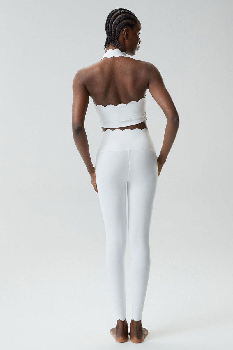 Women's Petal Athletic Set:HalterneckTank Top & Leggings